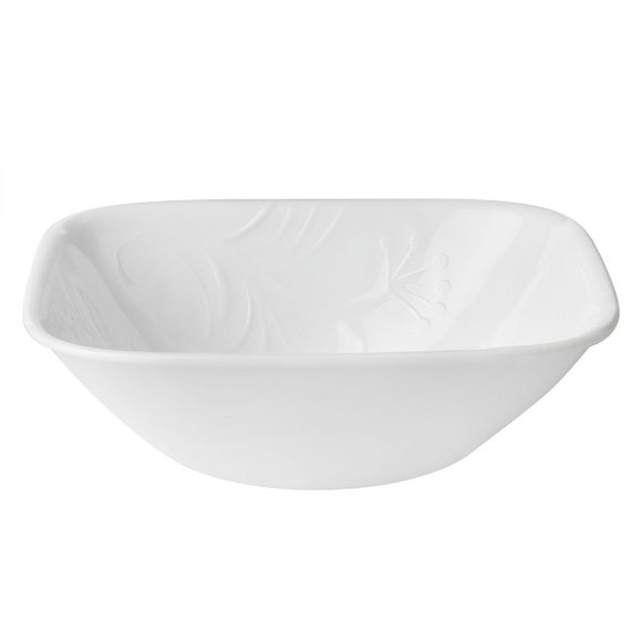 1 Replacement Corelle CHERISH Square Embossed 22-oz Square SOUP Cereal BOWL EUC - Picture 1 of 1